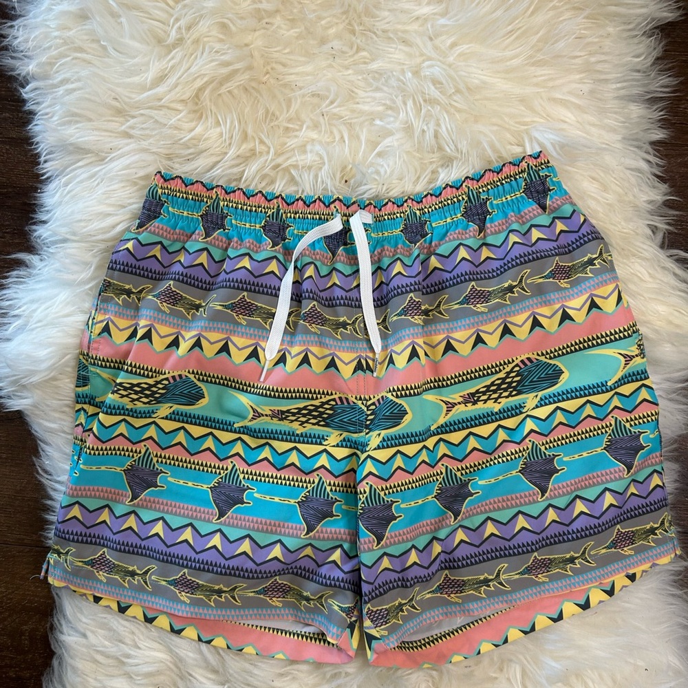 Chubbies Multicolor Patterned Swim Trunks